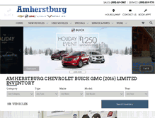 Tablet Screenshot of amherstburggm.com
